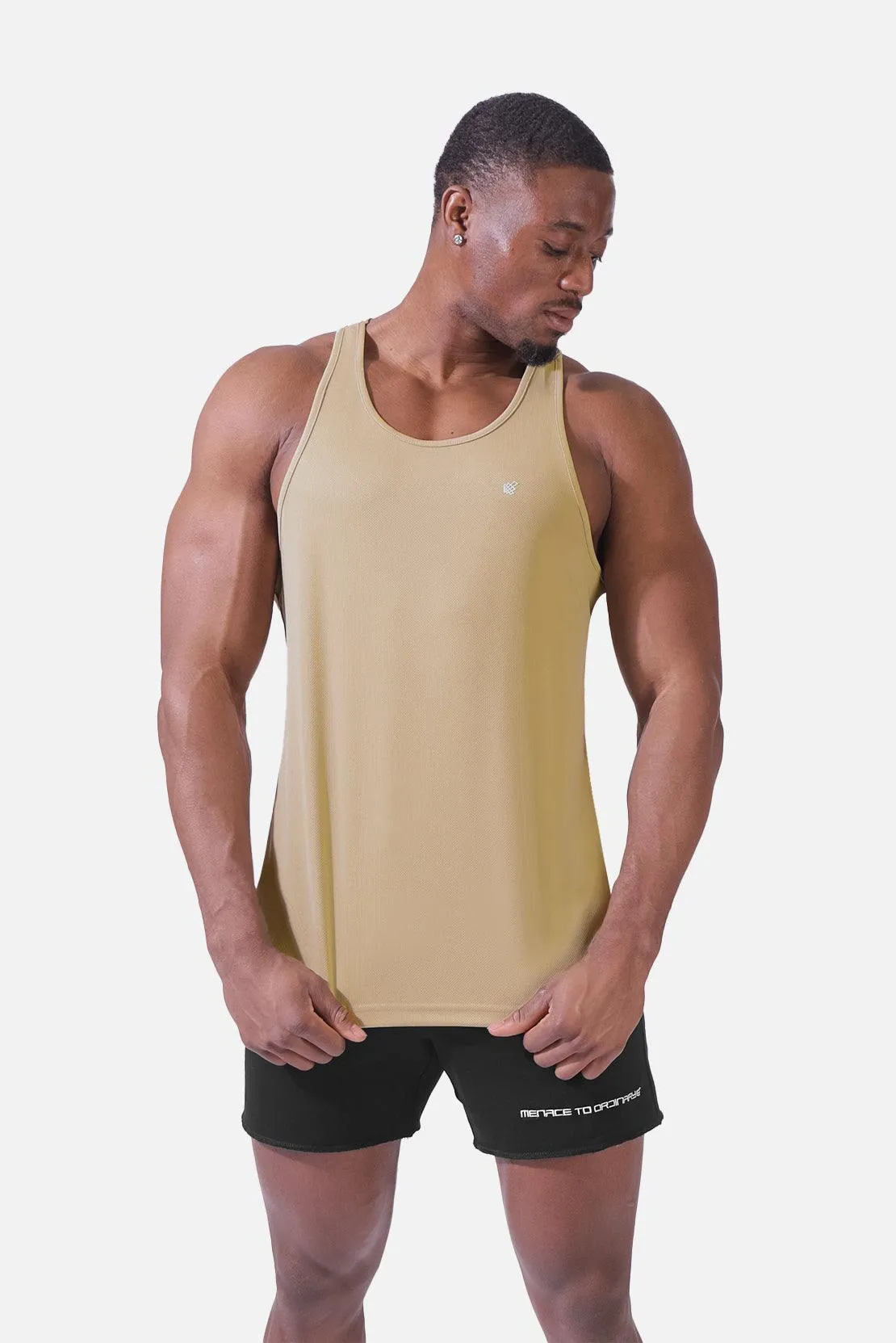 Jed North Microfiber Dri-fit tank khaki beige