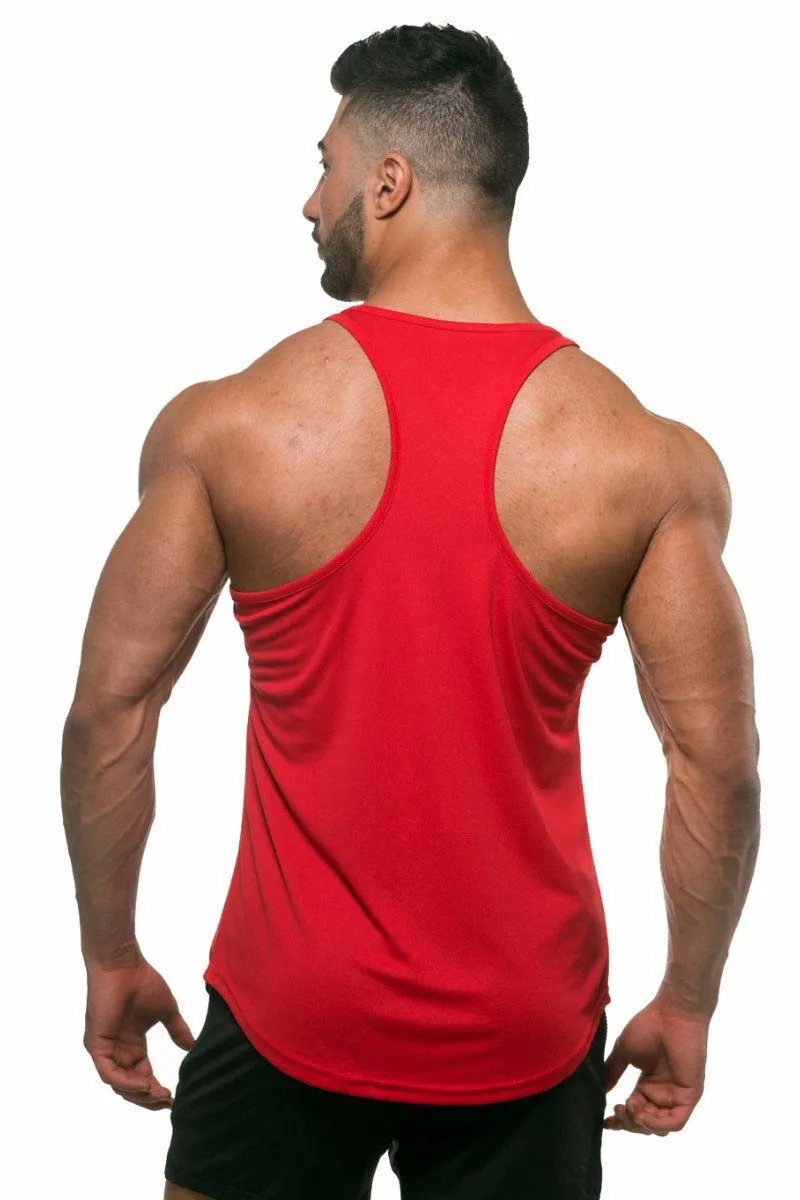 Jed North Microfiber Dri-fit tank red