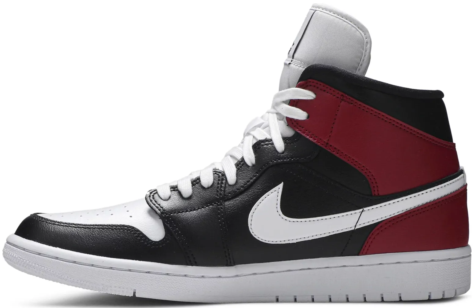 JORDAN 1 MID BLACK NOBLE RED (W)