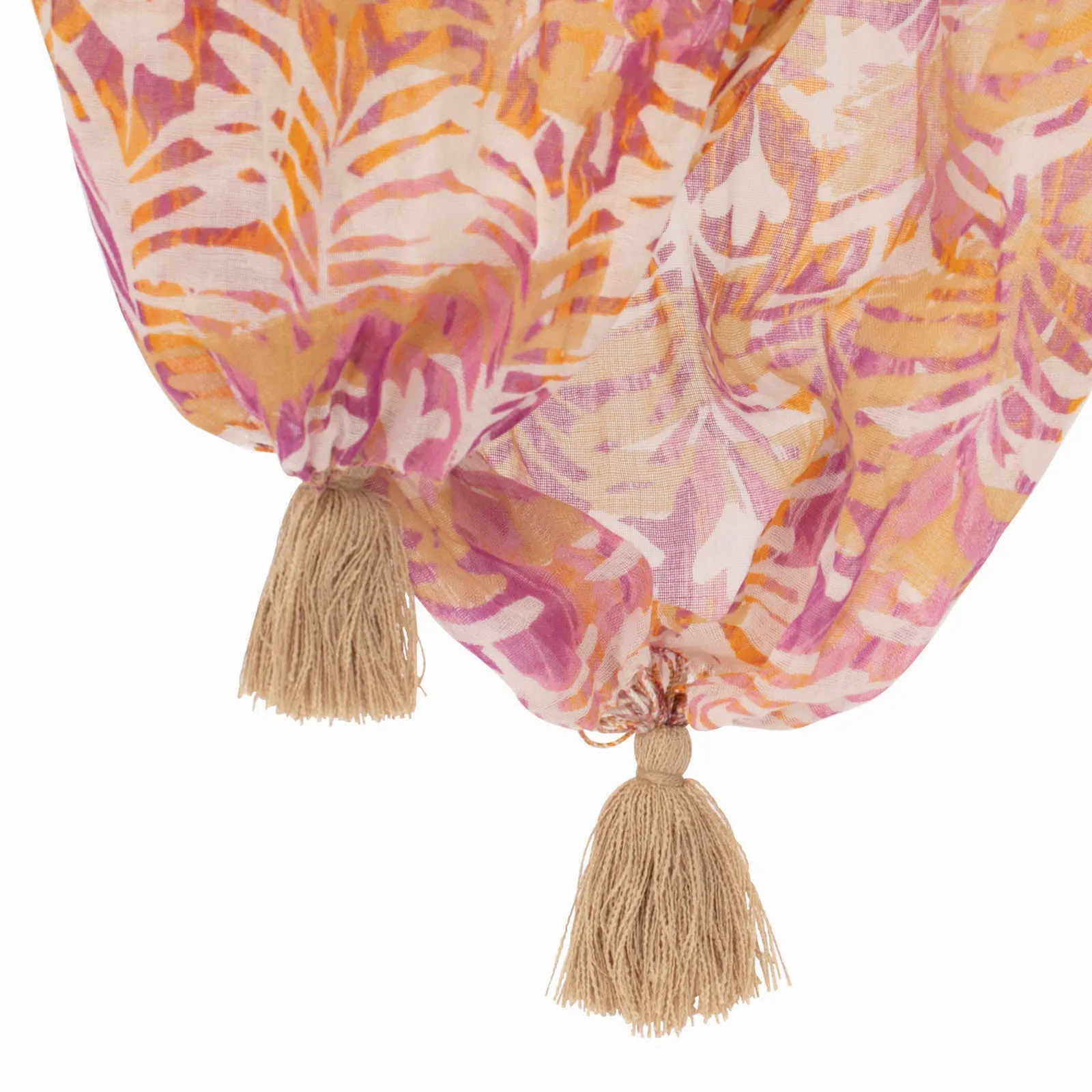 Katarina Pink Tassel Shawl