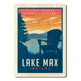 Lake Max Wood Magnet