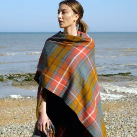 Lambswool Poncho in Ancient Buchanan Tartan