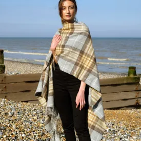 Lambswool Poncho in Mackellar Tartan