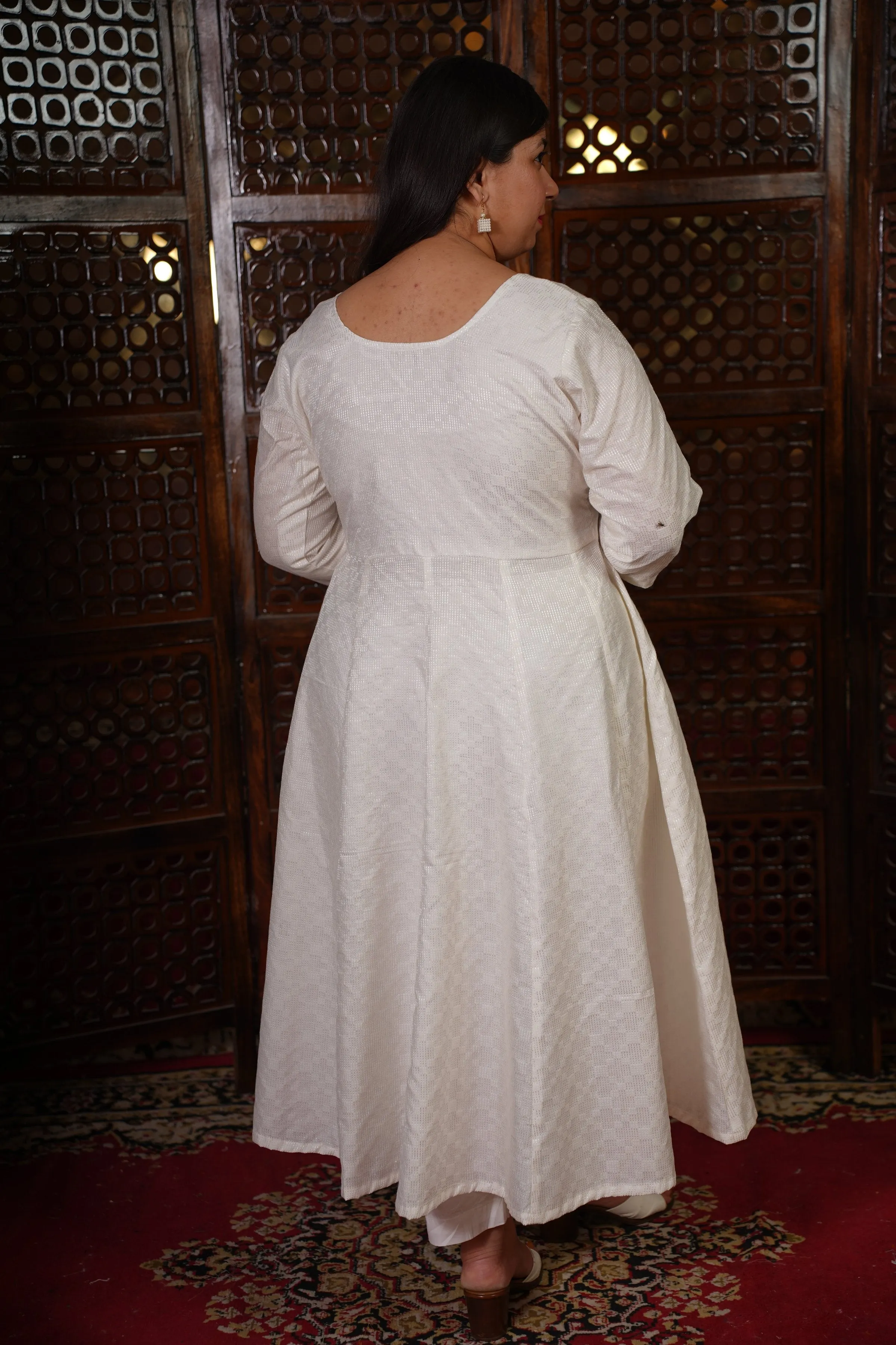 Lekhya Anarkali Set with Mul Dupatta