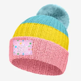 Lucky Charms Marshmallows Colorblock Pom Beanie