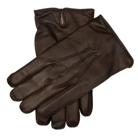 Men's Heritage Three-Point Cashmere-Lined Leather Gloves