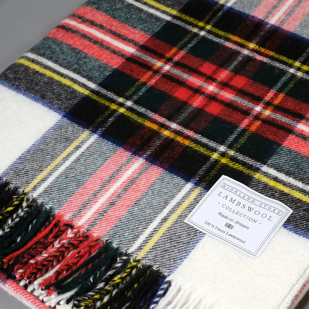 Merino Wool Dress Stewart Tartan Blanket