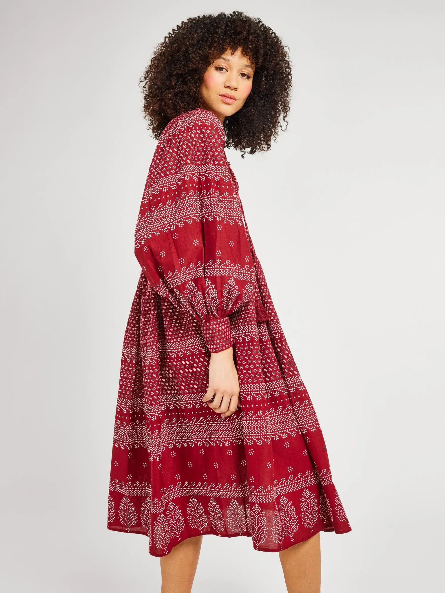 Michelle Dress in Raspberry Mosaic