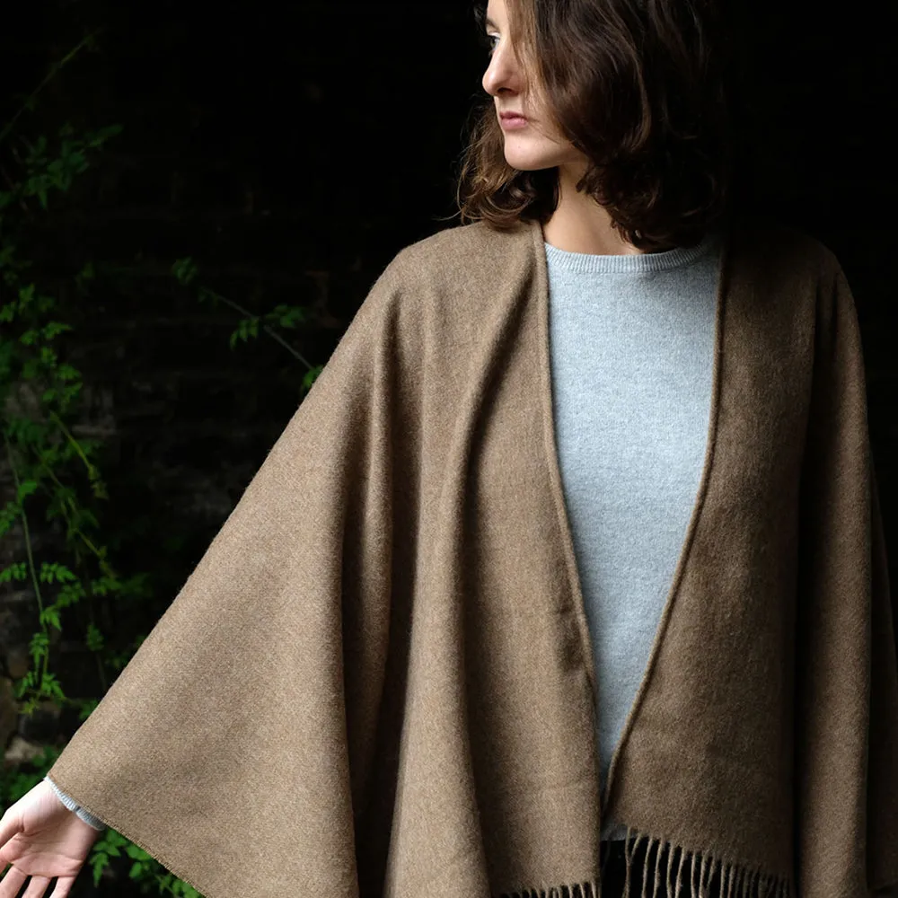 Mini Poncho in Camel