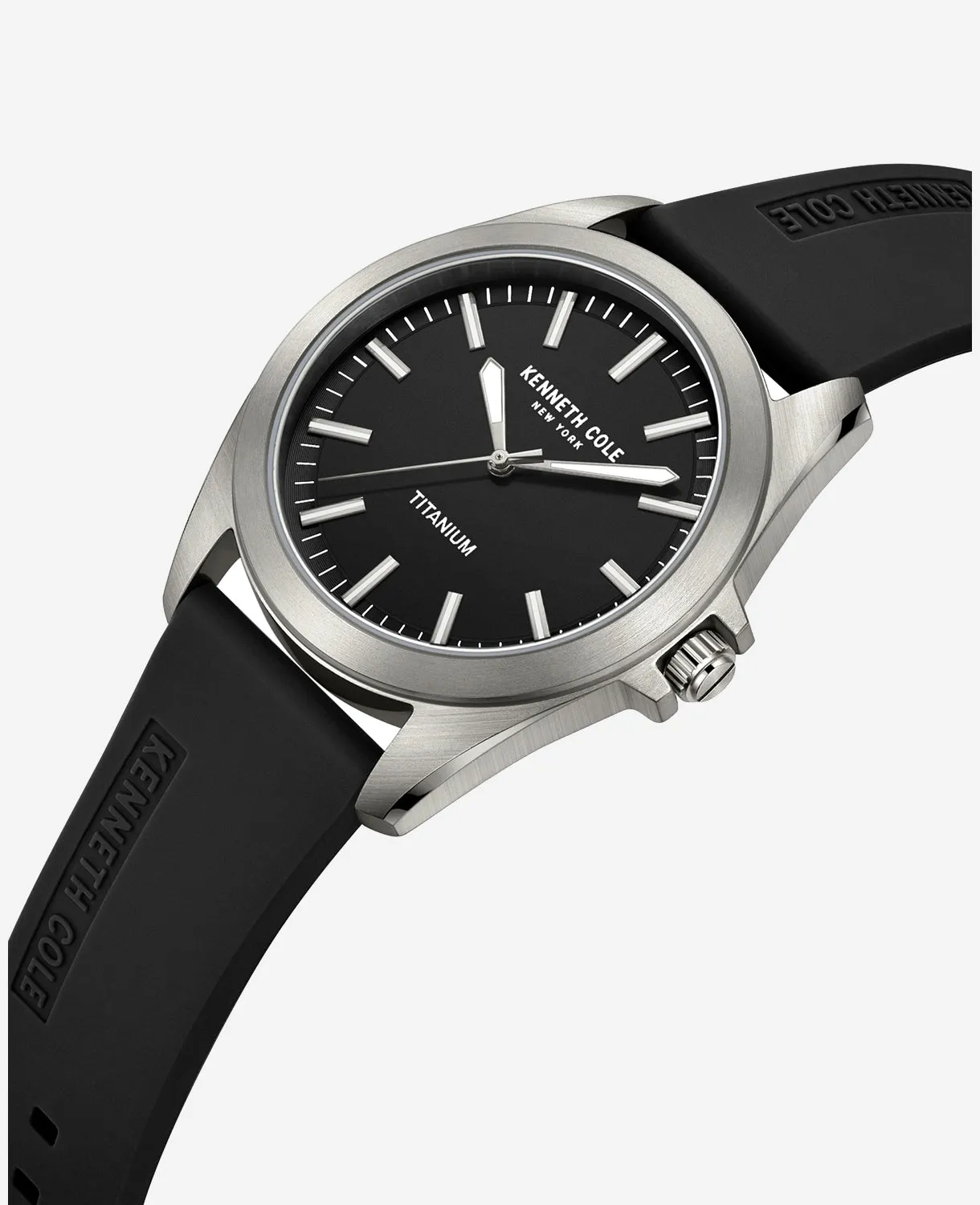 Modern Classic Titanium Silicone Strap Watch