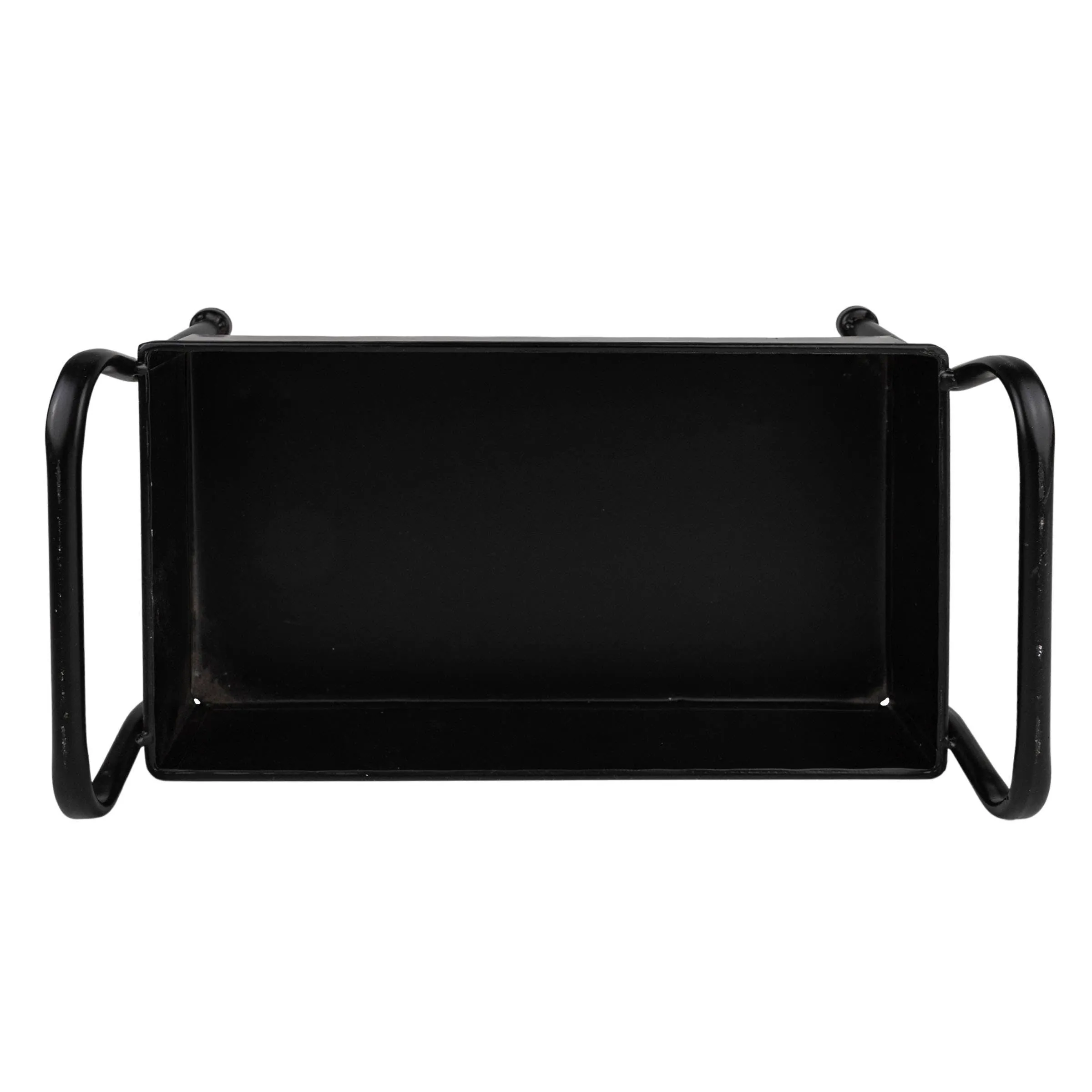 Multi-Functional Matte Black Metal Caddy