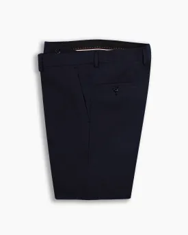 Navy Seersucker Wool Pant