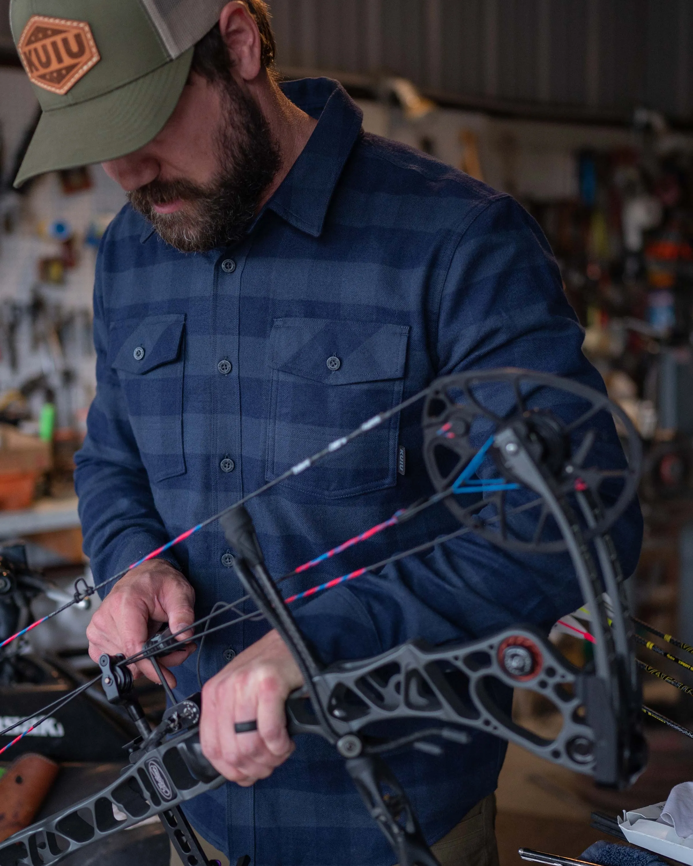 Outlet Field Flannel Shirt | Gunmetal Buffalo Check