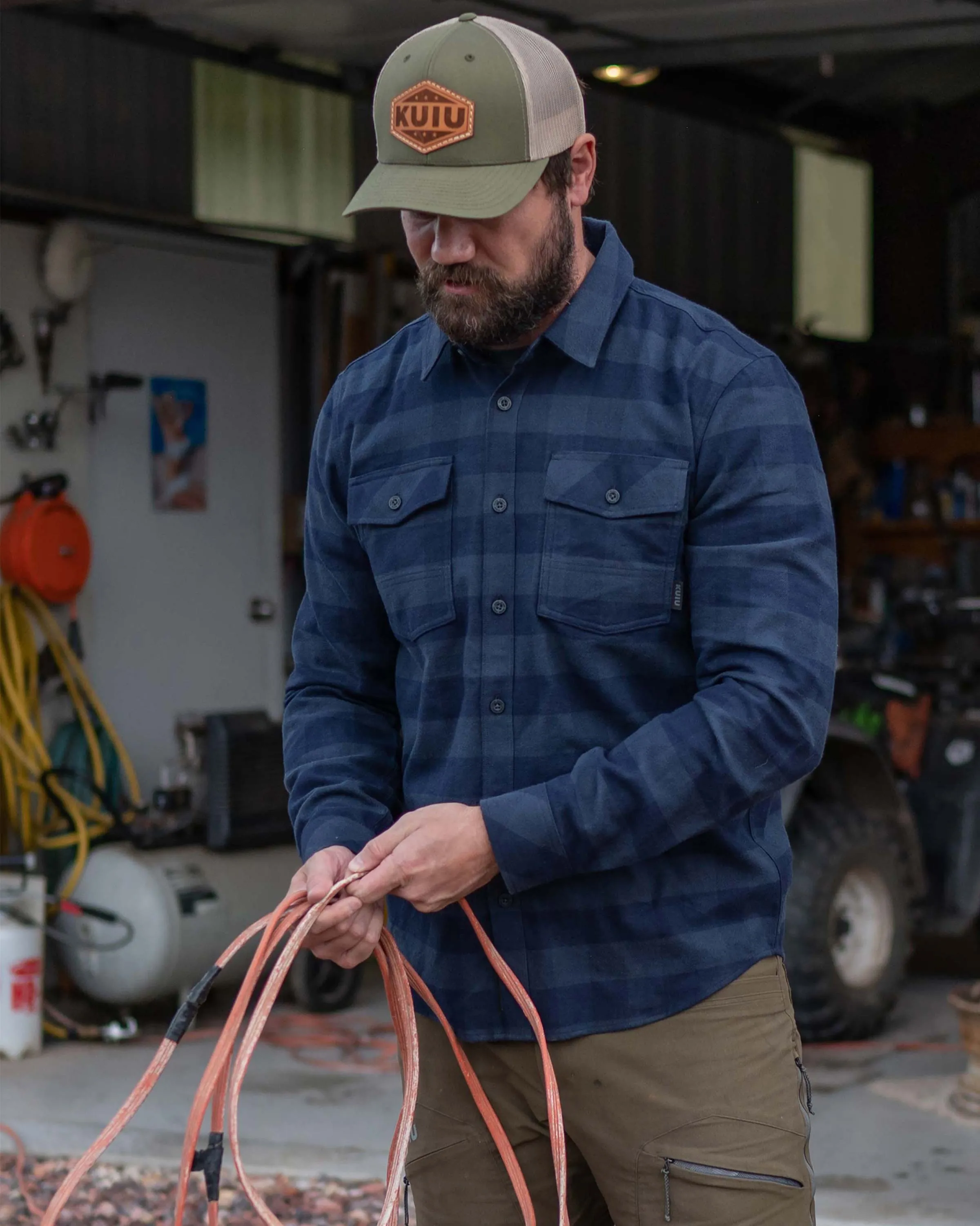 Outlet Field Flannel Shirt | Gunmetal Buffalo Check