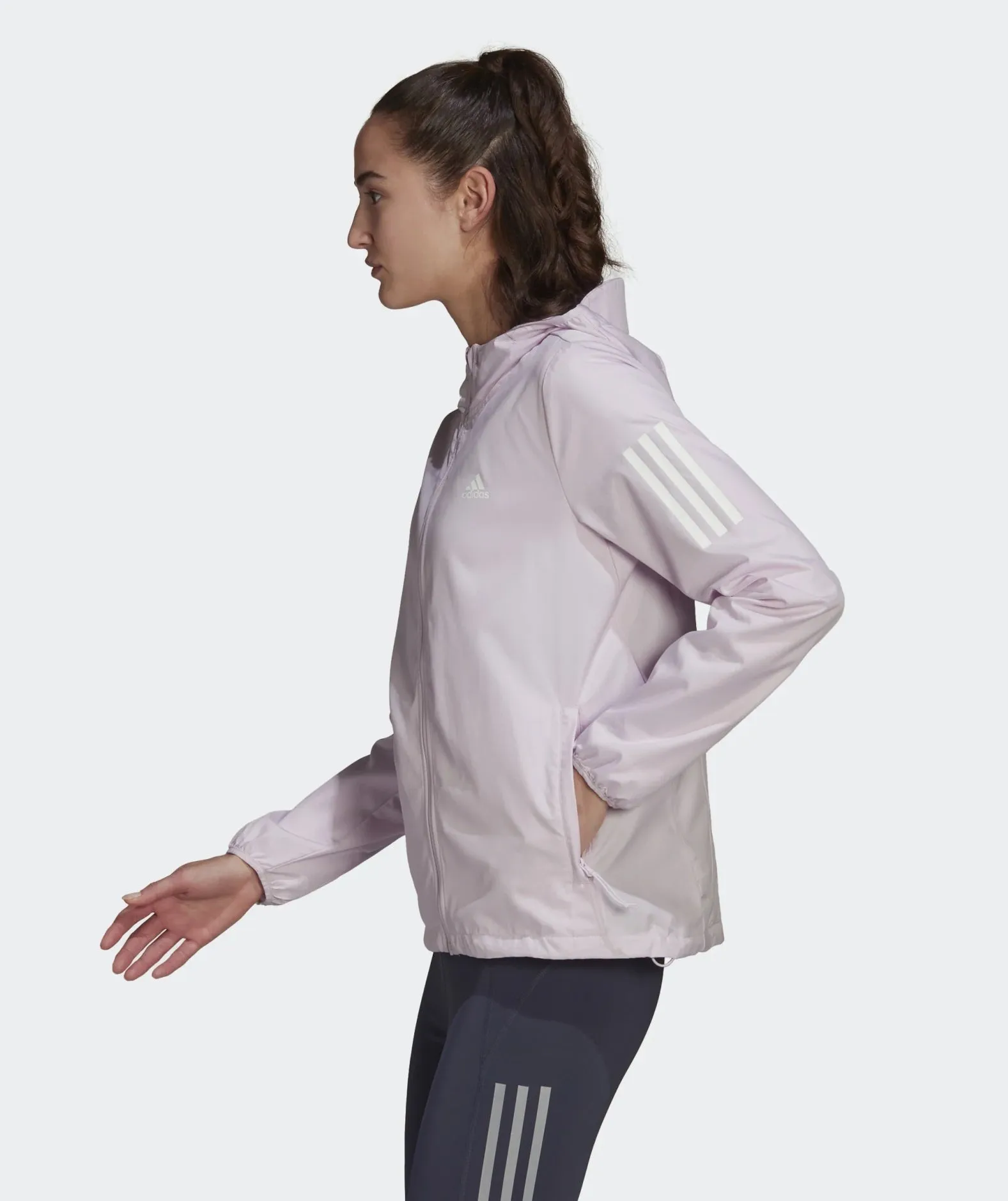 Own the Run Hooded Running Windbreaker HB9370