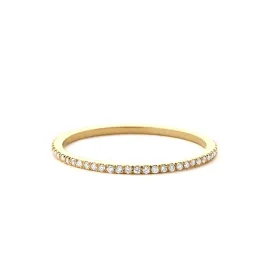 Pave Thin Eternity Band