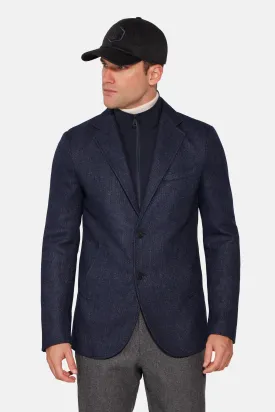 Performance Blazer Textured Blue