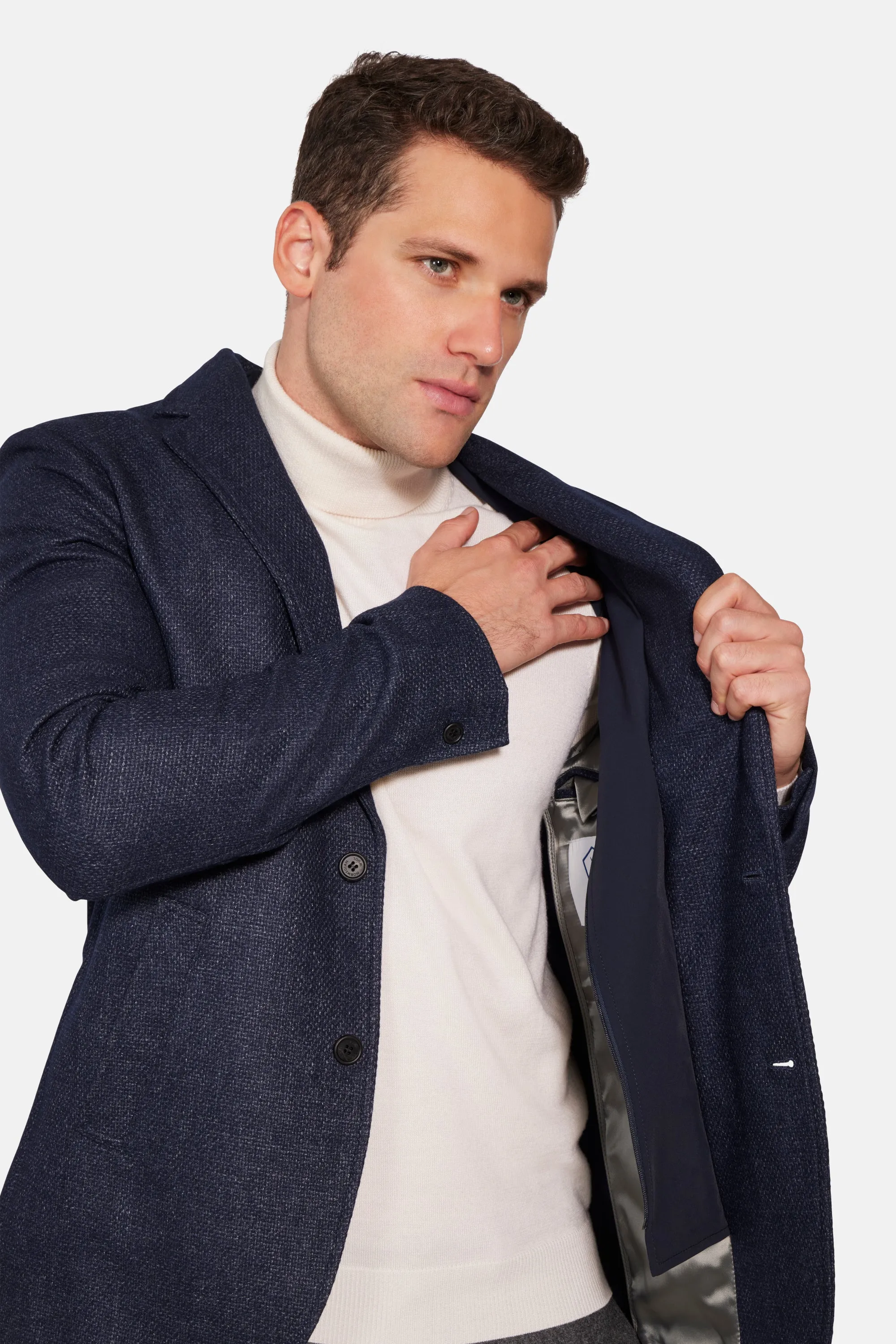 Performance Blazer Textured Blue