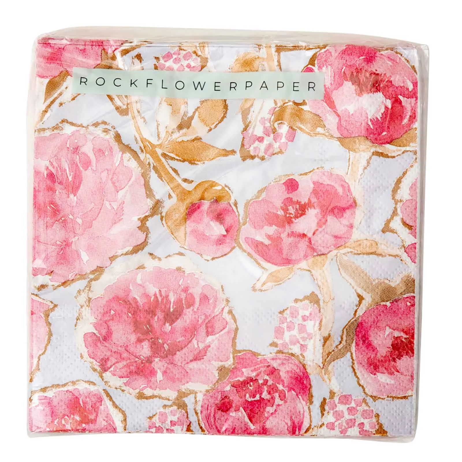 Pink Peonies Paper Cocktail Napkins (Pack of 20)