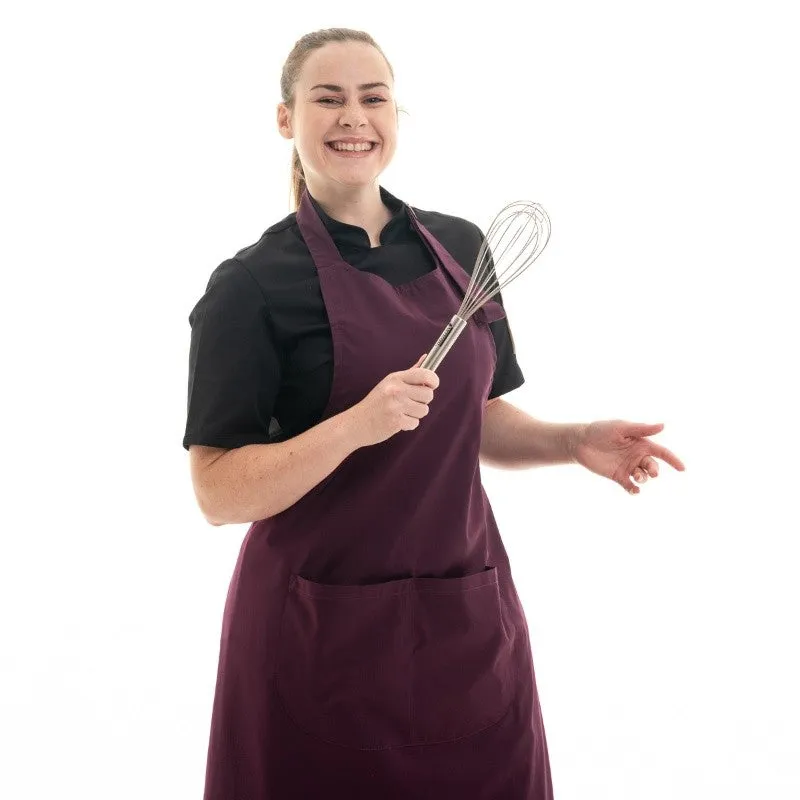 Plum Bib Apron - MANELLI