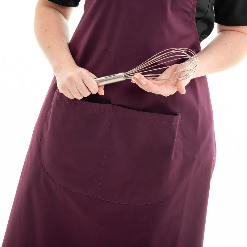 Plum Bib Apron - MANELLI