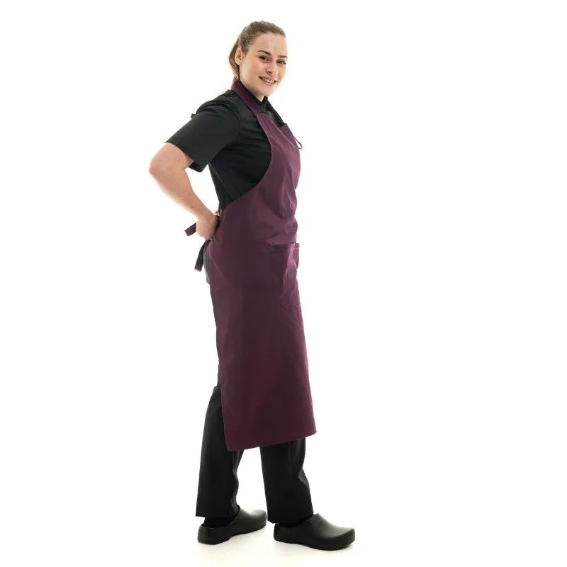 Plum Bib Apron - MANELLI