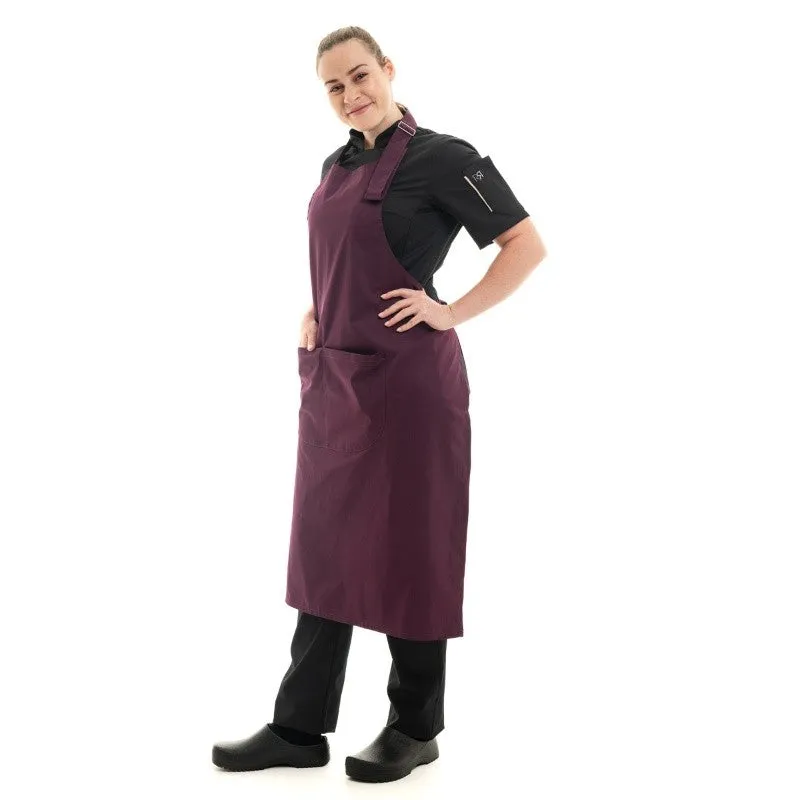 Plum Bib Apron - MANELLI