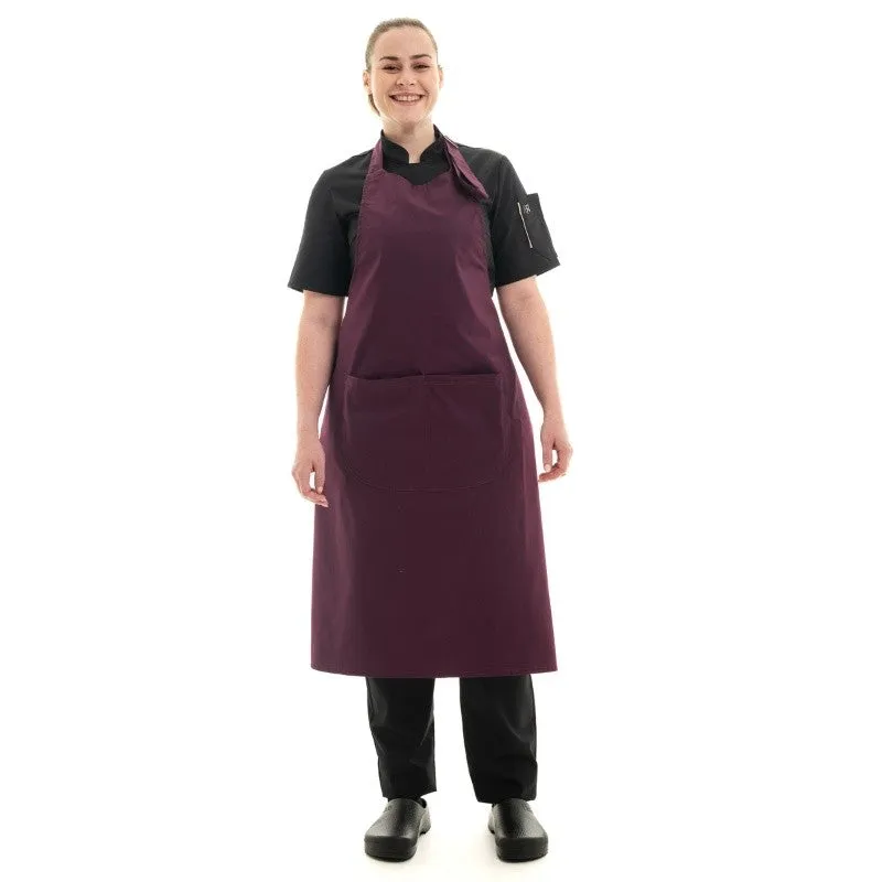 Plum Bib Apron - MANELLI