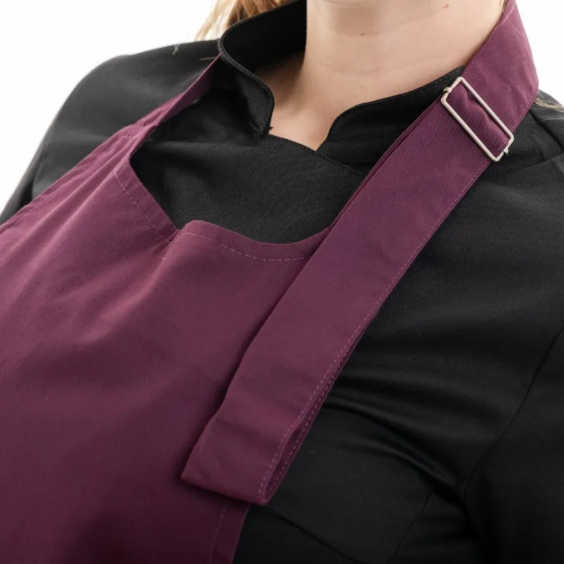 Plum Bib Apron - MANELLI