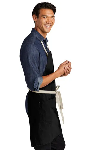 Port Authority® Canvas Full-Length Two-Pocket Apron