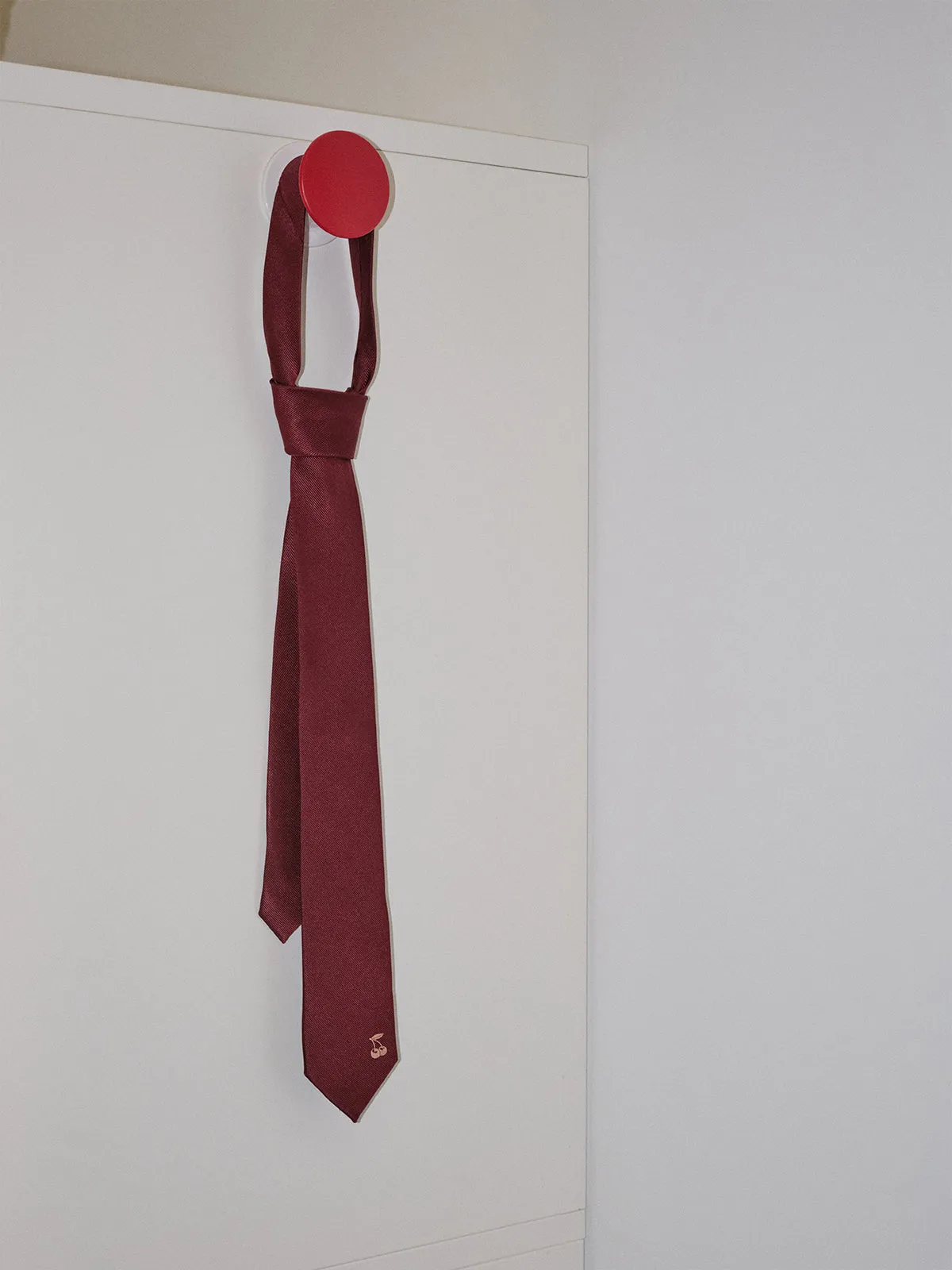 "Lost Cherries" Silk Tie - Red