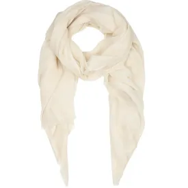 Rene 01 Cream wool and silk scarf