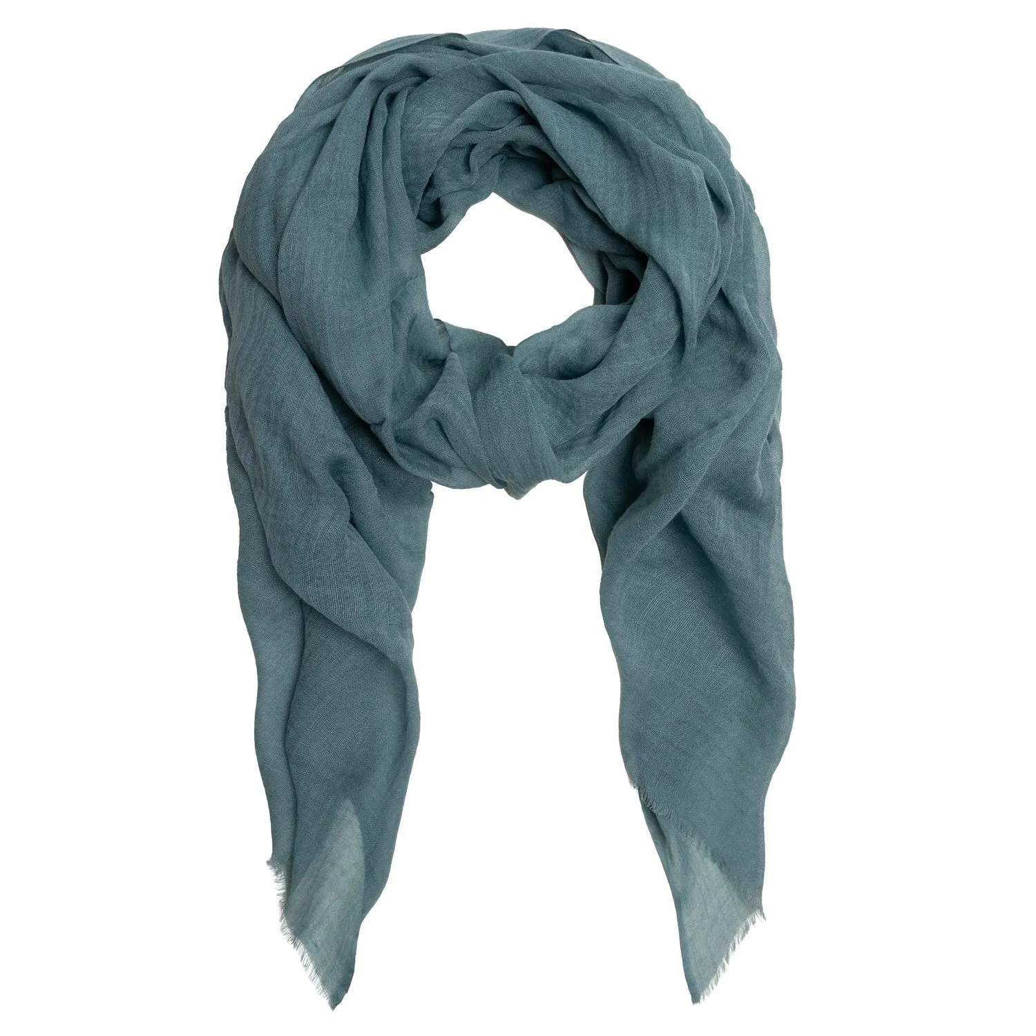 Rene Grande 121 Duck Egg Blue wool and silk scarf