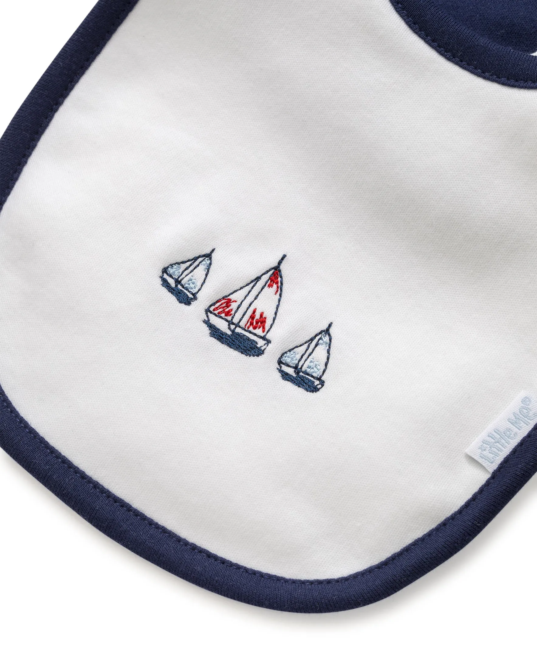 Sailboats Bib & Burp Set