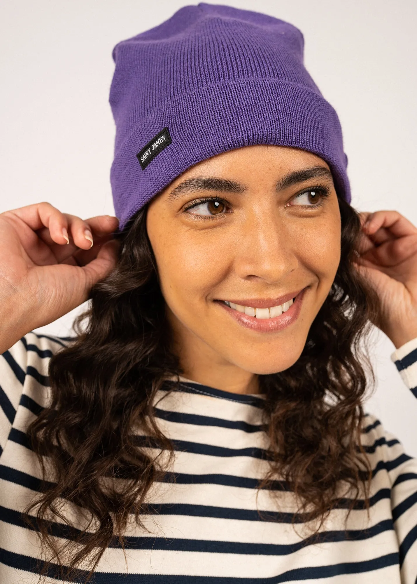 Sailor hat - in pure new wool (VIOLET)