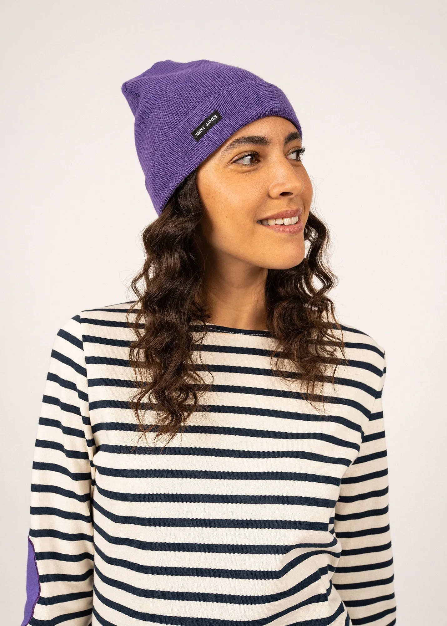 Sailor hat - in pure new wool (VIOLET)