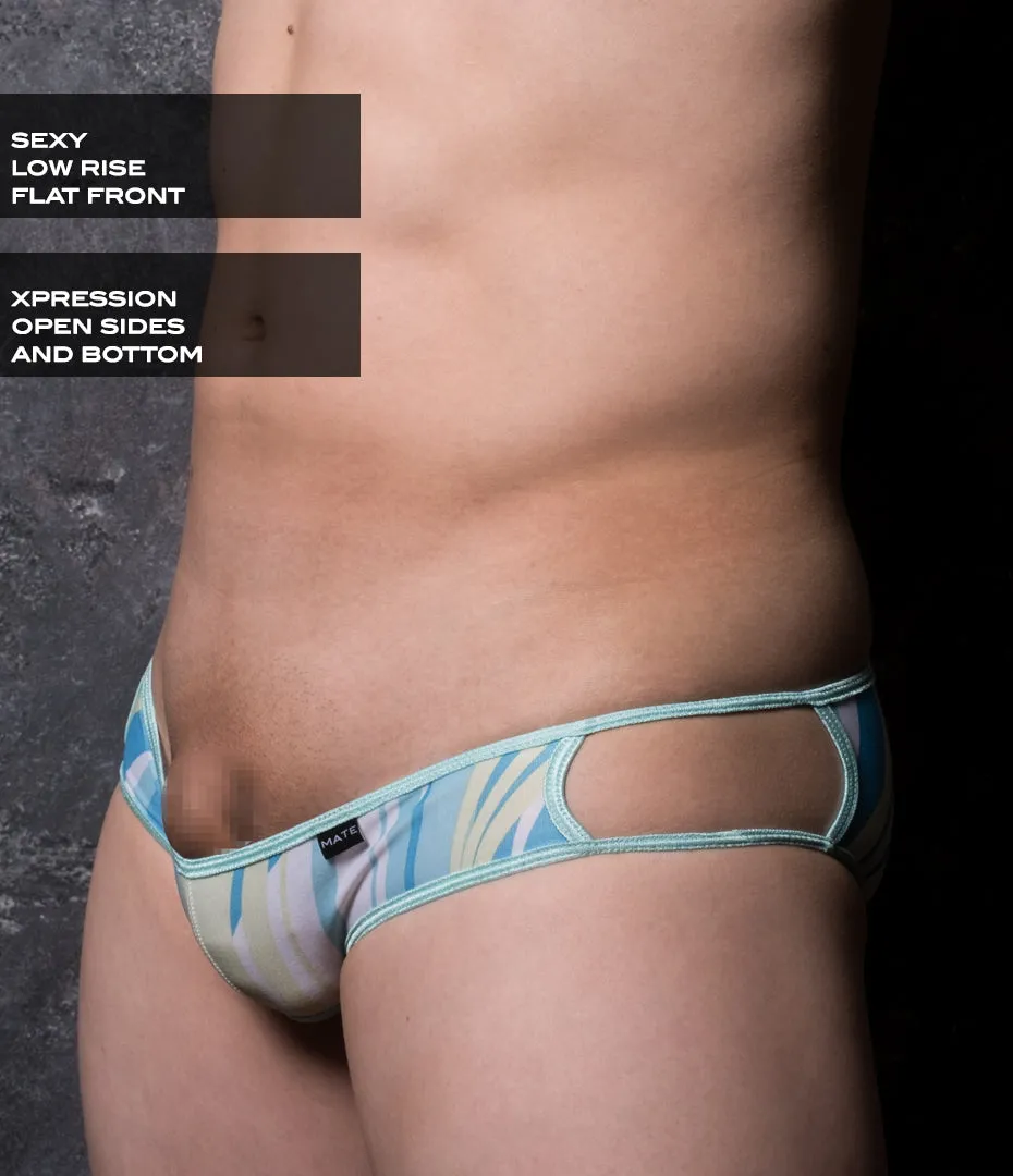 Sexy Men's Swimwear Xpression Mini Swim Squarecut - Ran Kwang VII (Flat Front / Reduced Sides)