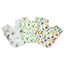 Silly Billyz 3Pk Pocket Bib Nylon 3m-3yrs