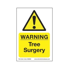 SS0060 Corex Safety Sign - Warning Tree Surgery