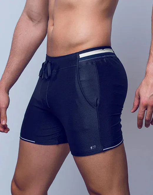 Supawear Full Lined 4" mesh short black onyx