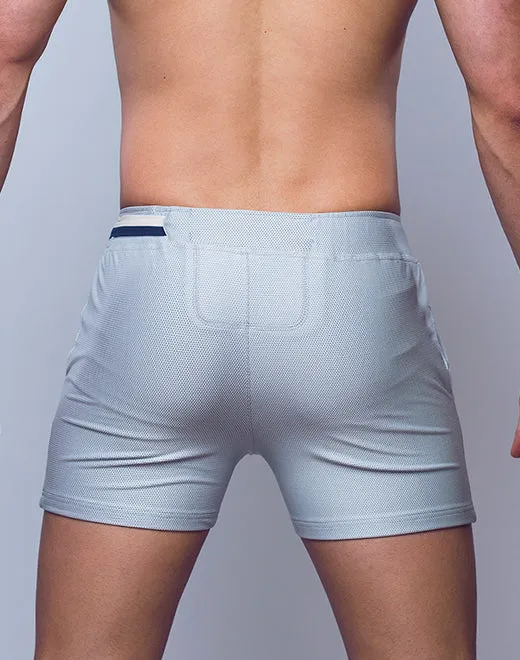 Supawear Full Lined 4" mesh short grey