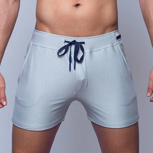 Supawear Full Lined 4" mesh short grey