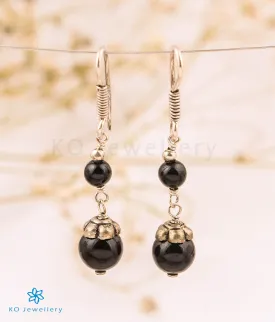 The Black Onyx Silver Gemstone Earring