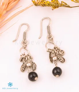 The Black Onyx Silver Gemstone Earring