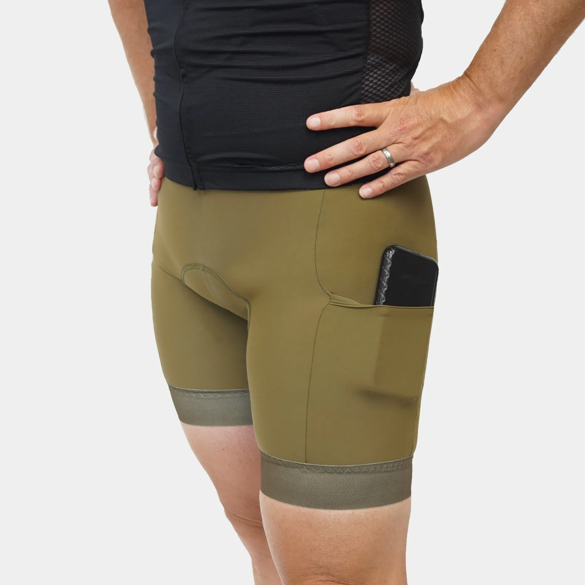 The Olive Adventure Bibs Short Inseam