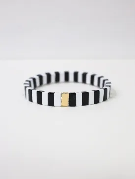 Thin Black/White Bracelet