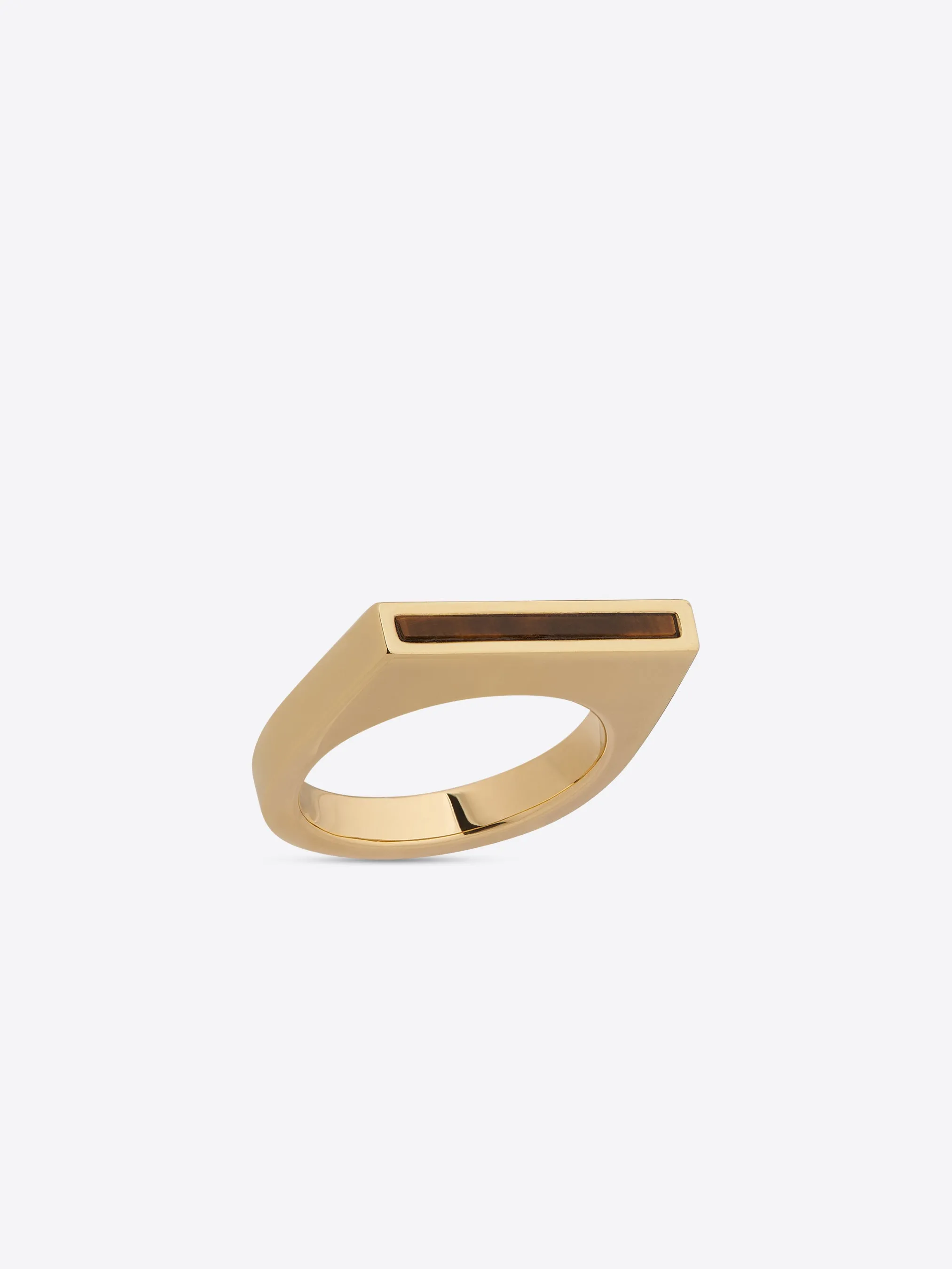 Thin chevalier ring