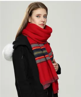 VIGROCK W01 Knit Wool Long Scarf for Women