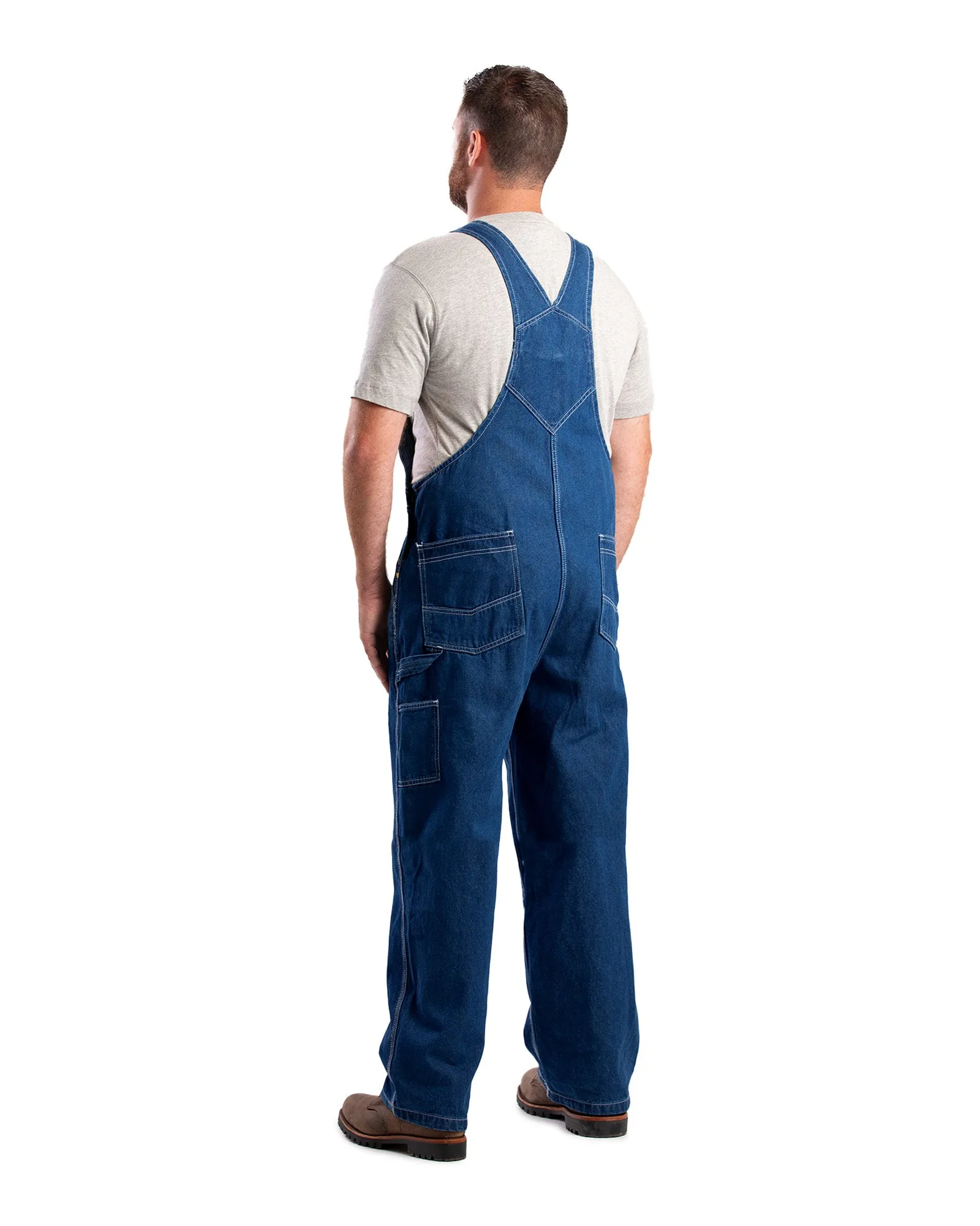 Vintage Unlined Washed Denim Bib Overall