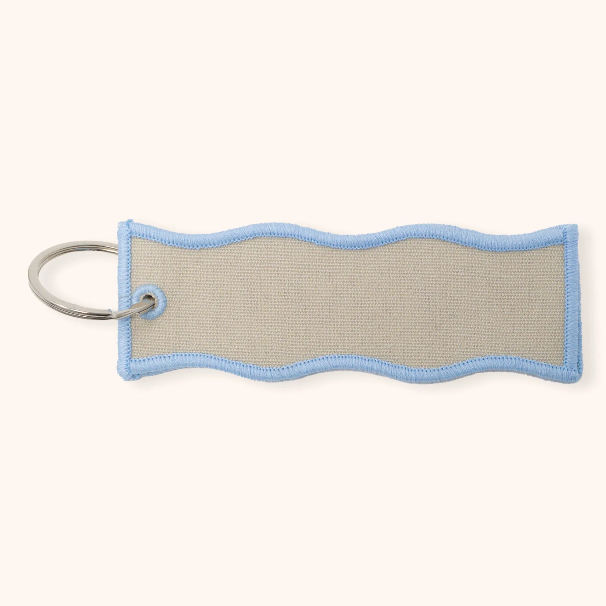 Wavy Personalized Script Keychain